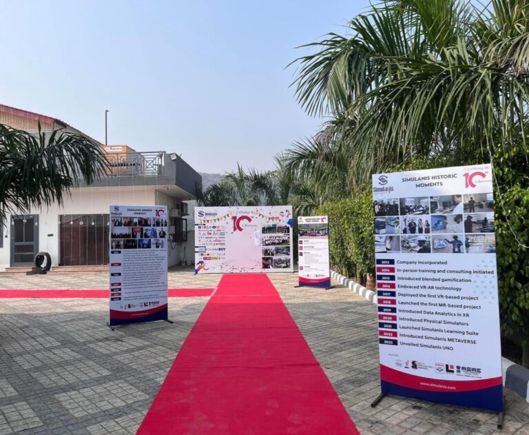Corporate Event Entrance with Red Carpet at Hridhya Farmhouse Gurgaon