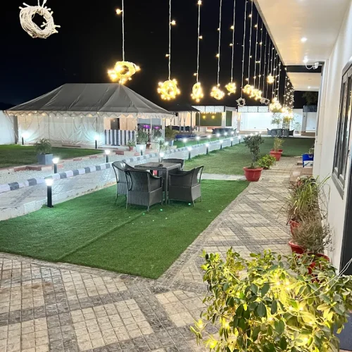 Elegant birthday party setup at Hridhya Farm Gurgaon